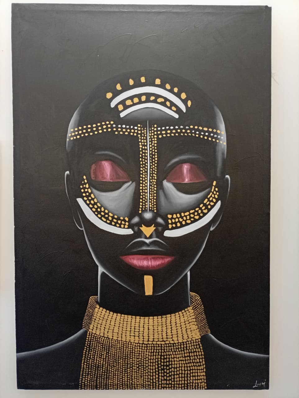 African Girl Painted